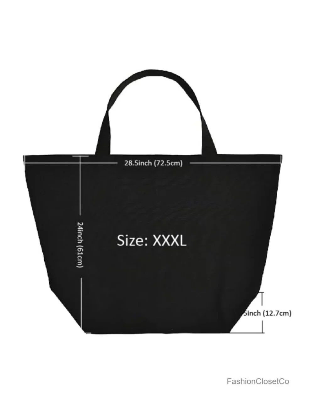 Canvas Heavy Duty XXXL Grocery Bag Tote Laundry Moving Bag Reusable